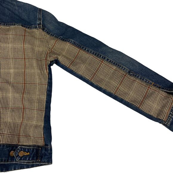 J. CREW Trucker Jacket Womens Small Blue Long Sleeve Denim Collared Button Front - Picture 14 of 16